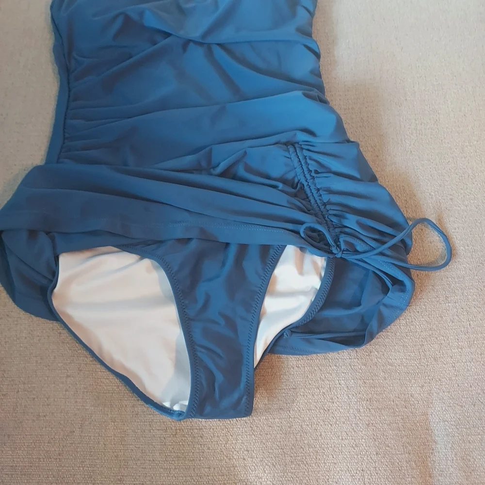 BMJL Tummy Control Slimming One Piece Swim Dress Sz-M - Picture 6 of 13